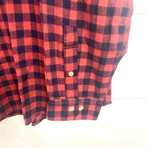 Eddie Bauer Plaid Button Down Flannel Shirt in Red Buffalo Check, Mens Size XXL - Picture 6 of 10